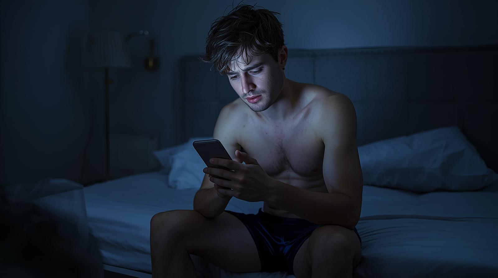 A luz azul do celular é uma das maiores inimigas do sono: desligue as telas e dê ao seu corpo a chance de descansar de verdade.